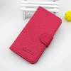 Leather Wallet/Case for Alcatel One Touch Idol  (OT-6030D) Magenta (OEM)