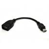 Mini USB to USB female Host Mode OTG Cable 10cm. for tablets, mobile phones (OEM)