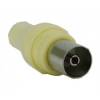Adapter PAL 9.5mm για TV πλαστικό, θηλυκό βύσμα Adapter PAL 9.5mm για TV πλαστικό, θηλυκό βύσμα