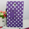 Leather Stand Case for Samsung Galaxy Tab 3 (7) P3200 P3210 T210 T211 Purple with White Dots (OEM)