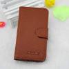 Leather Wallet/Case for Alcatel One Touch Pop C5 (OT-5036D) Brown (OEM)