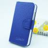 Leather Wallet/Case for Alcatel One Touch Pop C7 (OT-7041D) Deep Blue (OEM)