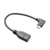 Right Angle USB 3.1 Type-C Male to USB 3 Female Data OTG Cable - Black (17cm) (OEM)