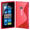 Nokia Lumia 900 Pink Silicone TPU Gel Case ()