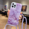 Giltter Marble Lanyard Phone Case For Samsung Galaxy  S21