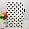 Leather Stand Case for Samsung Galaxy Galaxy Tab 3 (7) P3200 P3210 T210 T211 White with Black Dots (OEM)