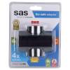 Πολύμπριζο Ταφ 4 Θέσεων 230V 16A 3500W Μαύρο SAS SAS 100-15-113 Πολύμπριζο Ταφ 4 Θέσεων 230V 16A 3500W Μαύρο SAS SAS 100-15-113
