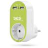 Μετατροπέας με Πρίζα Σούκο και 2 Θύρες USB 2.0 A 2400A Πράσινο SAS 100-15-129 Μετατροπέας με Πρίζα Σούκο και 2 Θύρες USB 2.0 A 2400A Πράσινο SAS 100-15-129