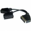 Διακλαδωτής scart 1 αρσ.- 2 θηλ. καλώδιο 9 pin SCART 31 (OEM)