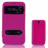 Samsung Galaxy Note II N7100 - S-View Flip Case With Battery Back Cover - Magenta (OEM)