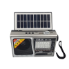 Portable Solar Table Radio with Bluetooth Silver