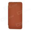 Lenovo A880 - leather wallet Case Brown (OEM)