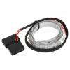 DIY LED Light Strip Blue Light 490nm w/ 4-Pin Interface for Computer Case - Black + White (OEM)