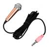 Mini Small Metal Microphone 3.5mm Jack For Smartphones (Gold)