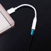 Καλώδιο μετατροπής ήχου USB 3.1 τύπου C σε θύρα 3.5mm (Θηλύκό) υποδοχής ακουστικών - Λευκό Καλώδιο μετατροπής ήχου USB 3.1 τύπου C σε θύρα 3.5mm (Θηλύκό) υποδοχής ακουστικών - Λευκό