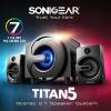 SONICGEAR Portable Speakers TITAN5 With 7 LED Black