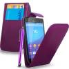 Sony Xperia M4 Aqua/M4 Aqua Dual - Δερμάτινη Θήκη Flip Μώβ (OEM) Sony Xperia M4 Aqua/M4 Aqua Dual - Δερμάτινη Θήκη Flip Μώβ (OEM)