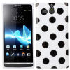 Sony Xperia U ST25i Gel TPU Case White With Black Spots SXUST25IGTPUCWBS OEM