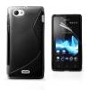Sony Xperia J St26i Θήκη Σιλικόνης TPU Γραμμής S Μαύρη Sony Xperia J St26i Θήκη Σιλικόνης TPU Γραμμής S Μαύρη