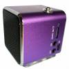 Purple TD-V26 Mini MP3/Fm radio Speaker with built-in MP3 player and FM radio, support MP3 play from USB/microSD Card