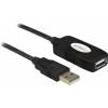 TECHLY IUSB-REP10TY Active Extension Cable Extender USB High Speed ​​​​Signal Extender 10m Black