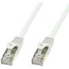 Techly Network cable Patch cable CCA Cat.6 F White SFTP LSZH 2m
