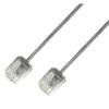 TECHLY ICOC U6-SLIM-010T Network cable UTP Cat.6 White Ultra Slim 1m