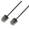 Techly ICOC U6-SLIM-100BKT Καλώδιο δικτύου UTP Cat.6 Ultra Slim 10m