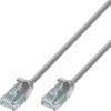 TECHLY ICOC U6-SLIM-020T2 Καλώδιο Patch δικτύου Cat.6 UTP Slim 2m Γκρι