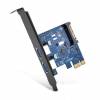 UGREEN USB PCIe Interface Card, PCI Express to 2 Port USB 3.0 Expansion Card with 8cm Low-profile