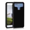 Universal Hard Case Silicone Backside for Smartphone 5.2 to 5.5 inch with Window Black (oem)