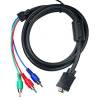 VGA male to RGB(3xRCA male) Cable 1.5m (OEM) VGA male to RGB(3xRCA male) Cable 1.5m (OEM)