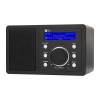 Ocean Digital WR202 WiFi Internet Radio Tuner with UPnP & DLNA l Dual Alarm Clocks l Music Player Speaker l LCD Display for Bedside Desk Kitchen - Black