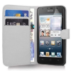 Huawei Ascend Y330 - Leather Wallet Case White (OEM) Huawei Ascend Y330 - Leather Wallet Case White (OEM)