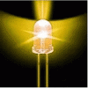 5mm Flickering LED Candle Effect Κίτρινο (Oem) (Bulk)