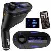 QP0026- Car Kit MP3 Player FM Transmitter LCD Backlight Display Remote Control USB SD MMC Slo (Blue)