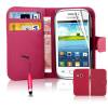Samsung Galaxy Young 2 (G130) - Leather Wallet Case Pink (OEM)