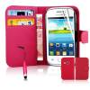 Samsung Galaxy Young 2 (G130) - Leather Wallet Case Red (OEM)