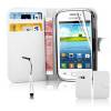 Samsung Galaxy Young 2 (G130) - Leather Wallet Case White (OEM)
