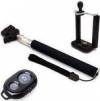 Monopod CA-6071 Selfie Rod with Bluetooth Remote Control Black