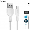 HOCO USB TO TYPE C DATA CABLE 3A  3MTR  SPEED X20 ΛΕΥΚΟ