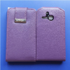 Leather Flip Case for Alcatel One Touch MPOP (OT5020D) Purple (OEM)