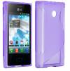 LG Optimus L3 E400 Silicone Case S-Line Purple (OEM)