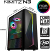 ARMAGGEDDON GAMING PC CASE FULL ATX NIMITZ N3 BLACK