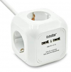 Extrastar PowerCube (Extended USB 1.5m) 4 Outputs with 2 for USB Charging 5V white