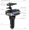 V6 Bluetooth Hands Free Car Kit FM Transmitter MP3 Player with Bluetooth Earphone