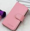 Leather Wallet Stand/Case for Alcatel One Touch Pop C9 OT-7047D Pink (OEM)