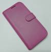 Leather Wallet Stand/Case for HTC One (M8) Magenta (OEM)