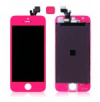iPhone 5 Complete Lcd and Digitizer With Frame in Neon Pink with Home Button