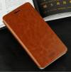 Lenovo A916  - Leather Wallet Stand Case With Silicone Back Cover Brown (OEM)